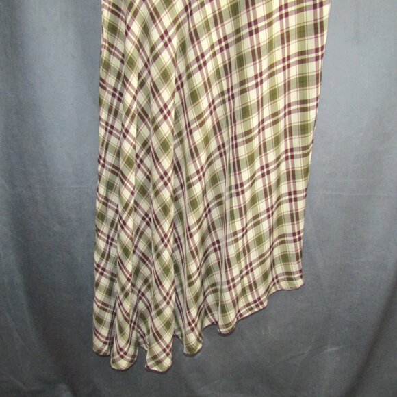 I.S. Sunao Kuwahara Issey Miyake Green Plaid Dress Size US S Japan Vintage FLAWS - Picture 4 of 16